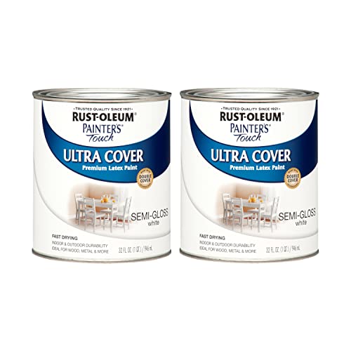 Rust-Oleum Painter's Touch Semi-Gloss White Paint (2-Pack)