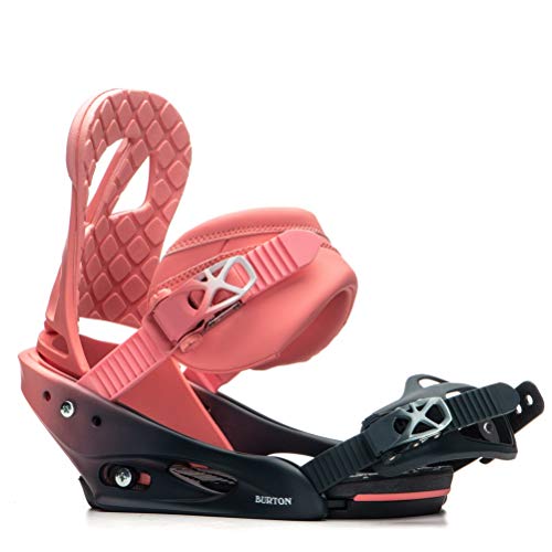 Burton Stiletto Snowboard Bindings Womens Sz M (6-8) Pink Fade