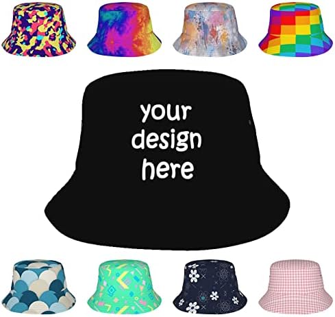 Custom Bucket Hat for Women Your Design Here Personalized Sun Hat...