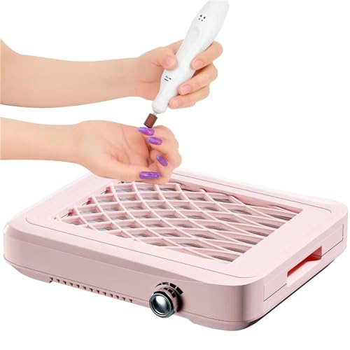 Colector de polvo de uñas con ventilador y 4 velocidades ajustables