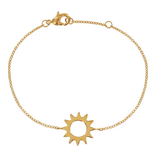 Bracelet Plaqué Or Soleil Ajouré une idée cadeau idéale pour femme