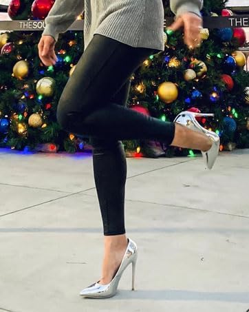 GENSHUO Women's 4.7 Inch Pumps Pointy Toe Stiletto Sexy High Heels Work Party Wedding Shoes - Image 3