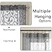 OWENIE Furman Sheer Curtains 84 inches Long for Bedroom Living Room 2 Panels Set, Light Filtering Window Curtains, Semi Transparent Voile Top Dual Rod Pocket, Grey, 40Wx84L inch, Total 84 Inches Width