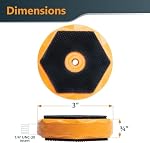POWERTEC Bench Dog Puck - Fits 3/4" Dog Hole on Work Bench & T Track, Ideal for Sanding, Routing, Finishing & Painting, T Track Accessories - 4PK (71820)