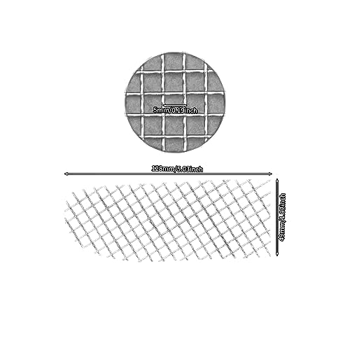 Image of Motorcycle Mesh Fairing Intake Vent Screen Grill Cover Fit for Harley Touring Electra Glide Street Glide Tri Glide Ultra Classic 2014-2023 (Chrome-B)