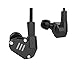 KZ ZS6 HiFi Quad Driver Earphones 2DD+2BA with Extra Bass, Detachable Cable, Black