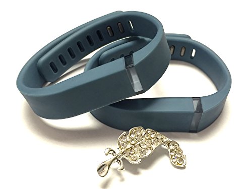 Large L 2pcs Slate Replacement Bands With Clasps Compatible with Fitbit Flex /No tracker/ Wireless Activity Bracelet Sport Wristband Fit Bit Flex Bracelet Sport Arm Band Armband