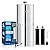 IceJoy Gravity Water Filtration System 2.25 Gallon - 304 Stainless Steel Countertop System, Chlorine Reduction, NSF/ANSI 42 Certification