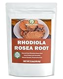 Natural Dried Rhodiola Rosea Root for Tea- 3.5 oz, Cut & Sifted, All-Natural Rhodiola Rosea Herbs, No Additives, No GMO