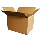 ボックスバンク ダンボール（段ボール箱）120サイズ（取っ手穴付）10枚セット 引越し・配送用 FD05-0010-b