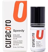 Curacoro Professional Eyelashes Glue - Extra Strong Adhesive for Salon Use, Clear & Black, Multip...