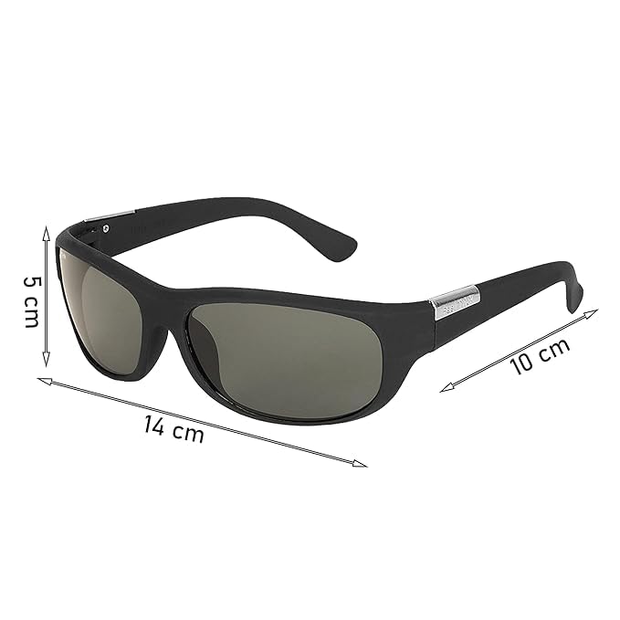 Image of Zynic Men's Stylish Sports Sunglasses with Case| UV400 Protection Classic Wrap Around Googles |Sports Shades for Driving,Cyclining Outdoor & Travel