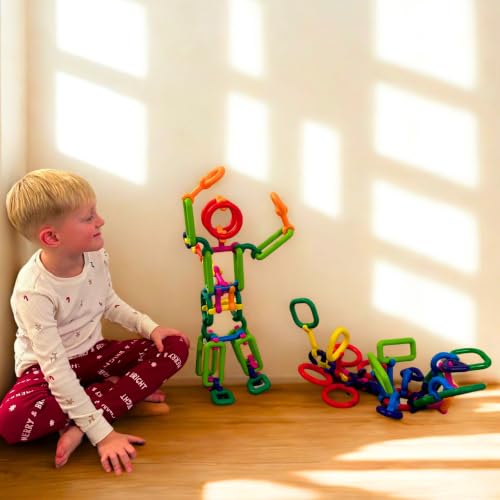 LAVIBI Click & Create Builder Set (80 pcs) - STEM Educational Interlocking Building Blocks for Kids Ages 2-7, Creative Construction Toy for Boys & Girls, Colorful Fine Motor Skills Toy - Image 7