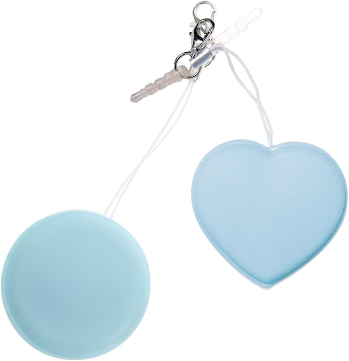 Heart-Shaped Macaron Screen Cleaner 2pcs Set Lens Cleaning Cloths with Cartoon Pendant Portable Soft Wiper for Camera Glasses and Touchscreens Random Color