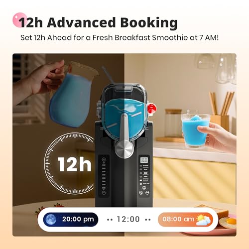 slushie machine slushy machine for home no ice needed professional frozen drink maker with led display 6 pre-set programs for frozen margaritas frapps and ice cream 1pack  6modes