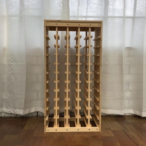 Soporte para botellas de vino de madera, 11 niveles miniatura 3