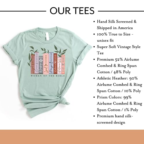 Love in Faith | Women of The Bible | Christian T-Shirts for Women | Faith-Based Apparel | Christian Gifts3