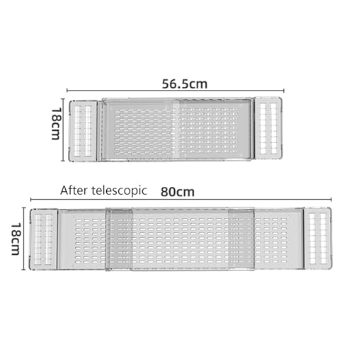 Support de baignoire extensible et rétractable pour un drainage rapide des accessoires - 3