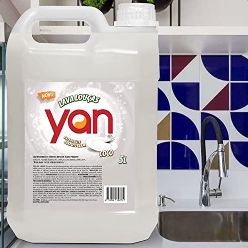 Detergente Liquido Lava Louças Coco Yan Rende Mais 5 Litros
