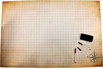 Dungeons And Dragons Grid Map D&D Battle Grid Game Mat 24" X 36", Dungeons And Dragons Game Mat, Rpg Game  Board. Erasers And Markers, Red Black And Blue Markers. Craft Your Own Map.,  Accessories - Amazon Canada