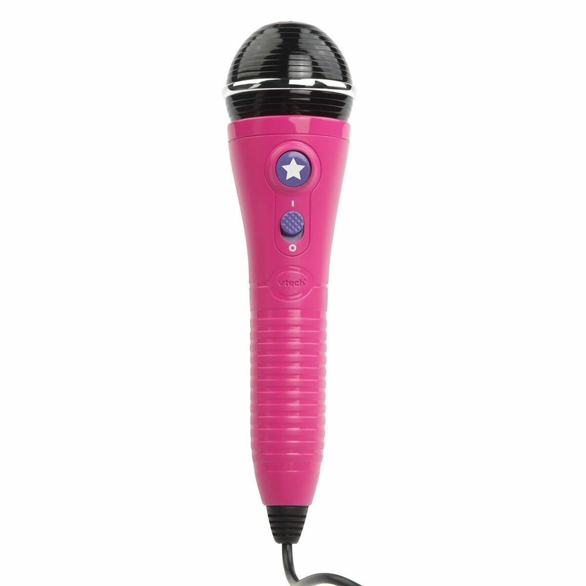 VTech - Kidi Superstar LightShow, Micrófono Karaoke Interactivo 9 en 1, Bola de Discoteca, Aprende a Cantar, Efectos de Voz y Luces, Grabadora y Juegos Musicales, Versión ESP