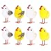 balacoo 8Pcs della Peluche Piccolo Pulcino Figurine Animale Peloso Giocattolo Simulato Pollo Fotografia Puntelli di Pollo Decorazione per I Bambini Favori di Partito Natale