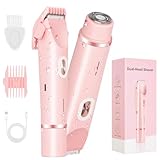 BALYSTOK Depiladora Mujer 2 en 1 Eléctrica y Recargable Type-C, Rasuradora Portátil e Indolora, para Rostro, Axilas,...