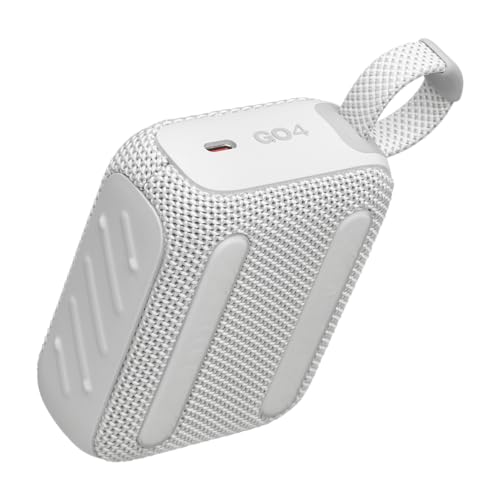 JBL Go 4, Tragbare Bluetooth-Lautsprecher-Box, Weiß – Ansicht 3