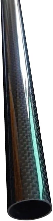 3K Carbon Fiber Fabric Wound Tube 500mm Length 2pcs, for Medical Equipment Carbon Fibre wrap Pipe Accessories (Size : 50mmx48mm 2pcs)