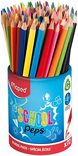 Maped School Peps Graphite Pencils – 72 Pack Maped School Peps Graphite Pencils – 72 Pack