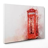 Tableau monté, prêt à être accroché, avec kit de suspension facile (y compris avec attache en fer et vis) – Épaisseur du cadre 2 cm