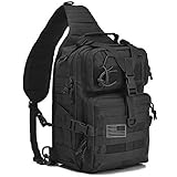 【Molle-System】 Viele Molle-Gurtbänder auf beiden Seiten der taktischen Tasche dienen zum Anbringen zusätzlicher taktischer Beutel, Wasserflaschen und Werkzeuge und sind leicht zu erreichen.