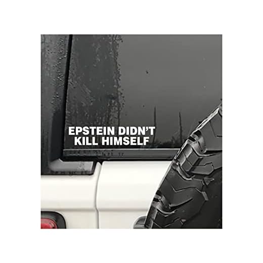 Epstein Didnt Kill Himself Decal CAR Truck Window Bumper Sticker Joke Funny Meme True America Prison Jail