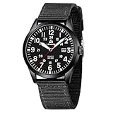 LN LENQIN Mens Watches Military Watch Field Watch Analog Quartz Watches for Men Luminous Army Tactical Outdoor Sports Waterproof Men's Wrist Watches with Date and...