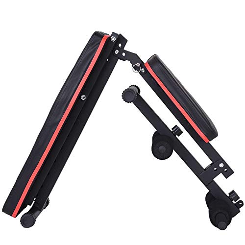 Adjustable Weight Bench w/ Fitness Rope - Foldable Sit Up Bench - Dumbbells Bench - Decline Incline Flat Abs Bench | Home Gym Flat Fly Weight Press Fitness - Utility Weight Bench for Full Body Workout