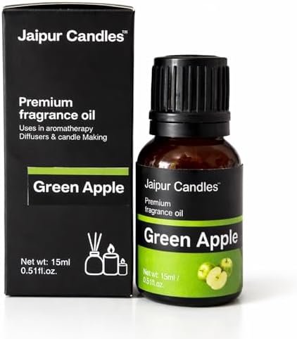 Fragrance Oil | 15 ml | Aroma Oil for Home Fragrance | Best for Aromatherapy | Use in Diffusers, Candles, Air Fresheners (15ML, Green Apple)