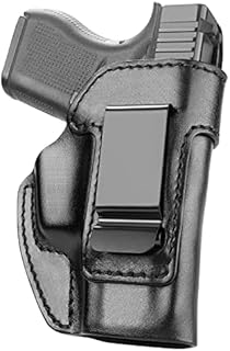 Handmade Leather Holster for Glock 43/ Glock 43X, Not Fit MOS G43X, Inside Waistband Concealed Carry IWB Holster for G43/G43X, Right Hand, Full Grain Leather Custom Made Holster