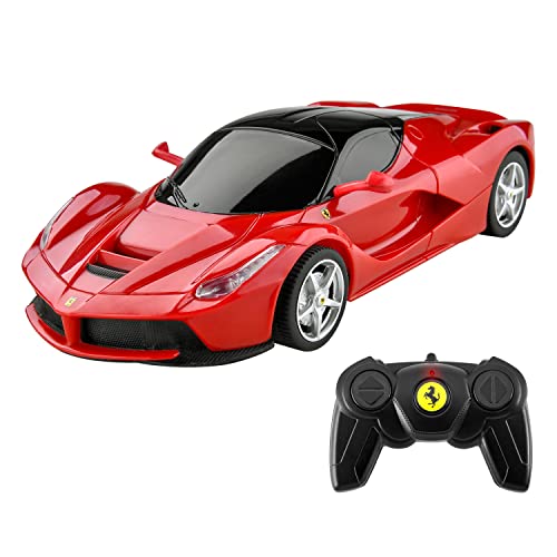 Ferrari Remote Control Car -BEZGAR 1/24 Scale Ferrari LaFerrari Toy Carï¼ŒSport Racing Toy Car Model Vehicle for Kids, Adults, Girls and Boys Holiday Ideas Gift (48900 Red)
