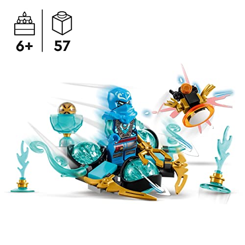 LEGO 71778 NINJAGO Nyas Drachenpowerpower-Spinjitzu-Drift Spielzeug, Spinner mit Kunststücken, NYA Minifigur zum Sammeln… – Ansicht 2