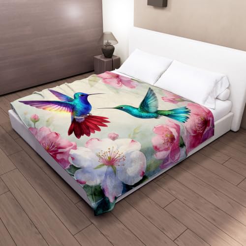Couverture colibri douce plaid polaire chaleureux pour réconforter toute la famille - 5