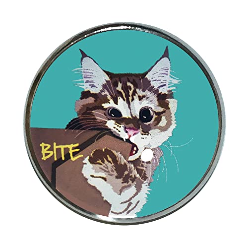 猫 ピンバッジ ガブッ猫 BL ピンバッチ 猫 ブローチ 猫ピン