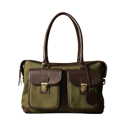 Image of Theater Miss Granger Structured Satchel Bag for Women | Vintage-Inspired Faux Leather Crossbody Handbag with Top Handle & Adjustable Strap | Elegant Everyday Shoulder Bag