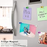 Qualsen 60 sztuk magnesów na lodówkę, na tablicę magnetyczną, mini magnesy, mocne magnesy, mocne mocowanie, na lodówkę, tablicę magnetyczną, do przypinania zdjęć