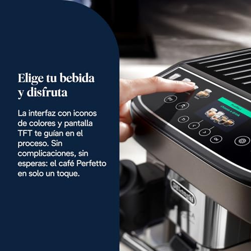 Miniatura 6 de De Longhi Magnifica Evo Next Ecam312.80.Tb, Cafetera Superautomática Con Jarra De Leche Automática, Cafetera Espresso Con Molinillo, 13 Recetas Café Personalizables, Panel Control Intuitivo Y Táctil