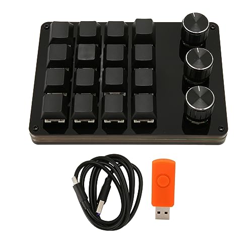 Mini clavier mécanique Bluetooth 16 touches et 3 boutons programmables USB - 5