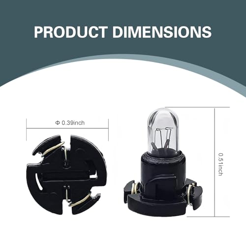 5 lámparas T5 para tablero, 14V 1.12W, blanco miniatura 2