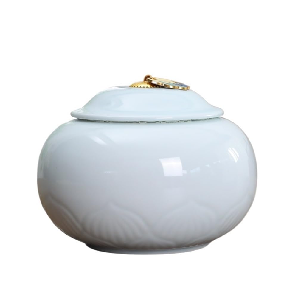 Bx9rE7tK3g Kitchen Storage Jar Ceramic Tea Canister with Sealed Lid and Carrying Handle Household Storage Jar for, Coffee, Nuts, Herb, Spice, Sugar Ceramic Tea Canister