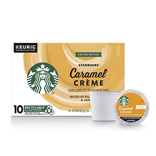 Image of Starbucks Flavored K-Cup Coffee Pods - Caramel Creme for Keurig Brewers ,10 Count (Pack of 6)