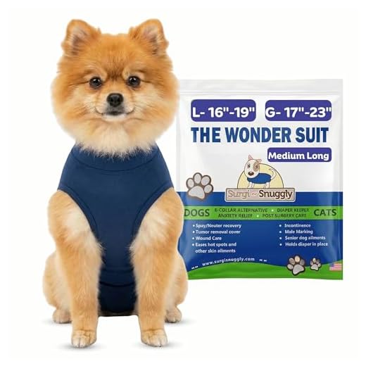 SurgiSnuggly No Cone for Dogs After Surgery, Dog Onesie with American Textile, It's an E Collar Alternative That Protects Your Pet's Wounds and Bandages, Inventors of The Original Snuggly Suit ML BB