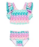 Picture of RuffleButts Baby/Toddler Girls Waterfall Tankini Two Piece Swimsuit - Mermaid, 2T